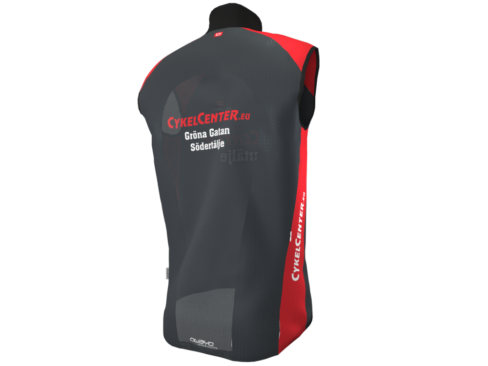 Cykelcenter Vindväst Grafit/Röd