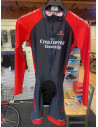 Cykelcenter långärmad skinsuit röd/grafit | Cykelcenter